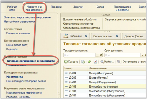 Типовые соглашения с клиентами в 1С:ERP Управление предприятием Типовые соглашения с клиентами в 1С:ERP Управление предприятием